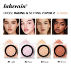 Loose Baking&Setting Powder Long Lasting Oil Control Natural Face Matte Waterproof Brightening Loose Powder Makeup Cosmetics